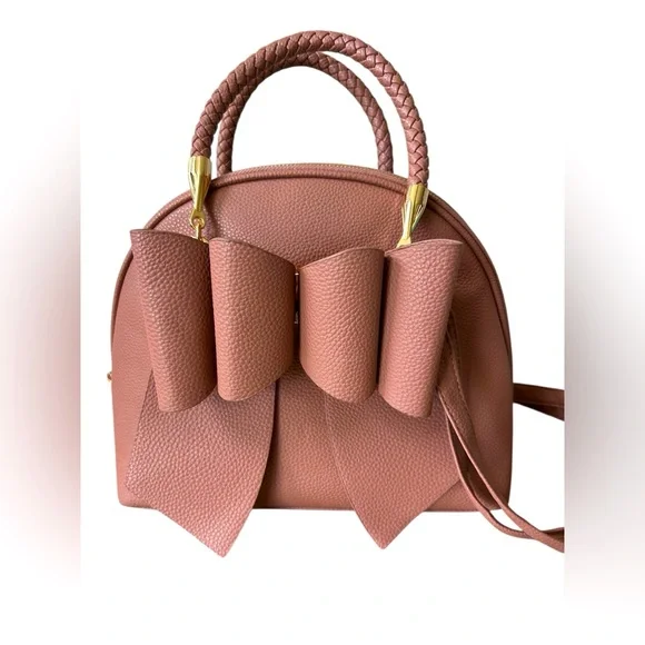 Crossi Dusty Rose Vegan Pebbled Leather Like new condition - Picture 1 of 12